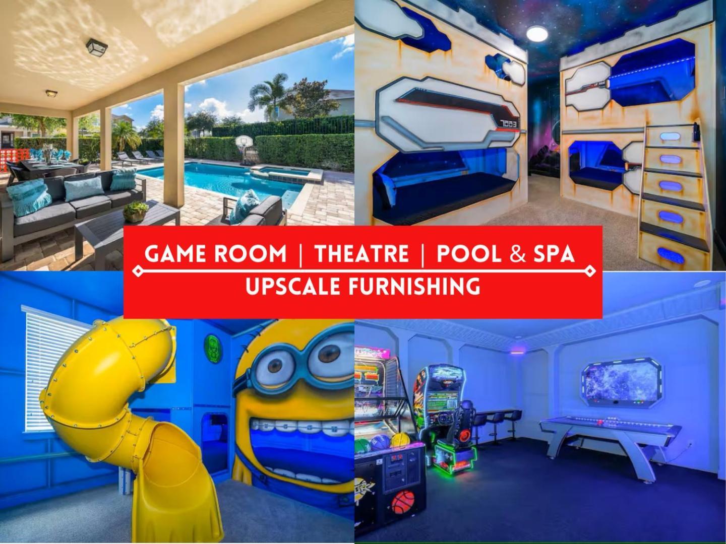 Epic Family Fun! Games & Theme Room, Pool - Encore Resort, Near Disney 올랜도 외부 사진